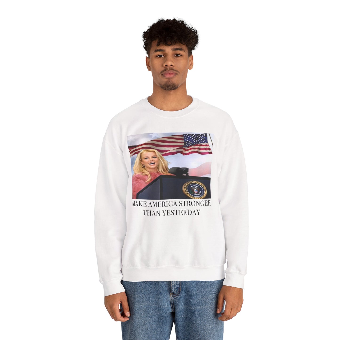 Crewneck Sweatshirt - MAKE AMERICA GREAT THAN yesterday